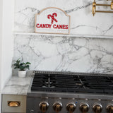 Old Fashioned Candy Canes Wooden Christmas Sign – Vintage Farmhouse Holiday Decor, Peppermint Wall Sign