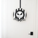Jack Skellington Wooden Door Sign – Nightmare Before Christmas Halloween Décor | Laser Cut Round Sign