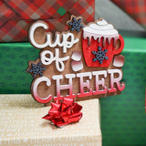 Cup Of Cheer Wooden Sign