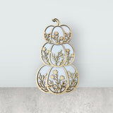 Fall Stacked Pumpkins