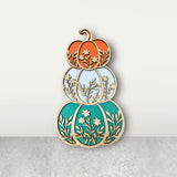 Fall Stacked Pumpkins