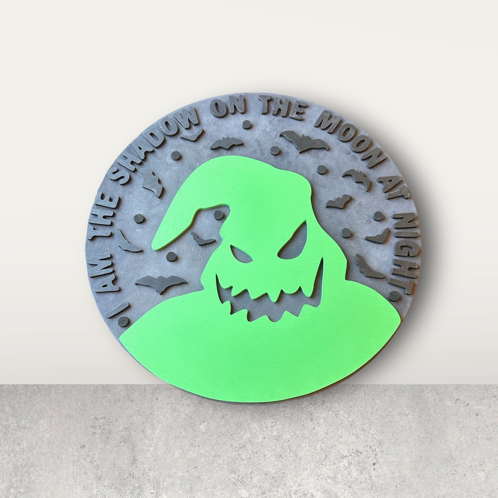 Wooden Signs Shadow On the Moon