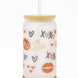 XOXO Frosted Glass Tumbler